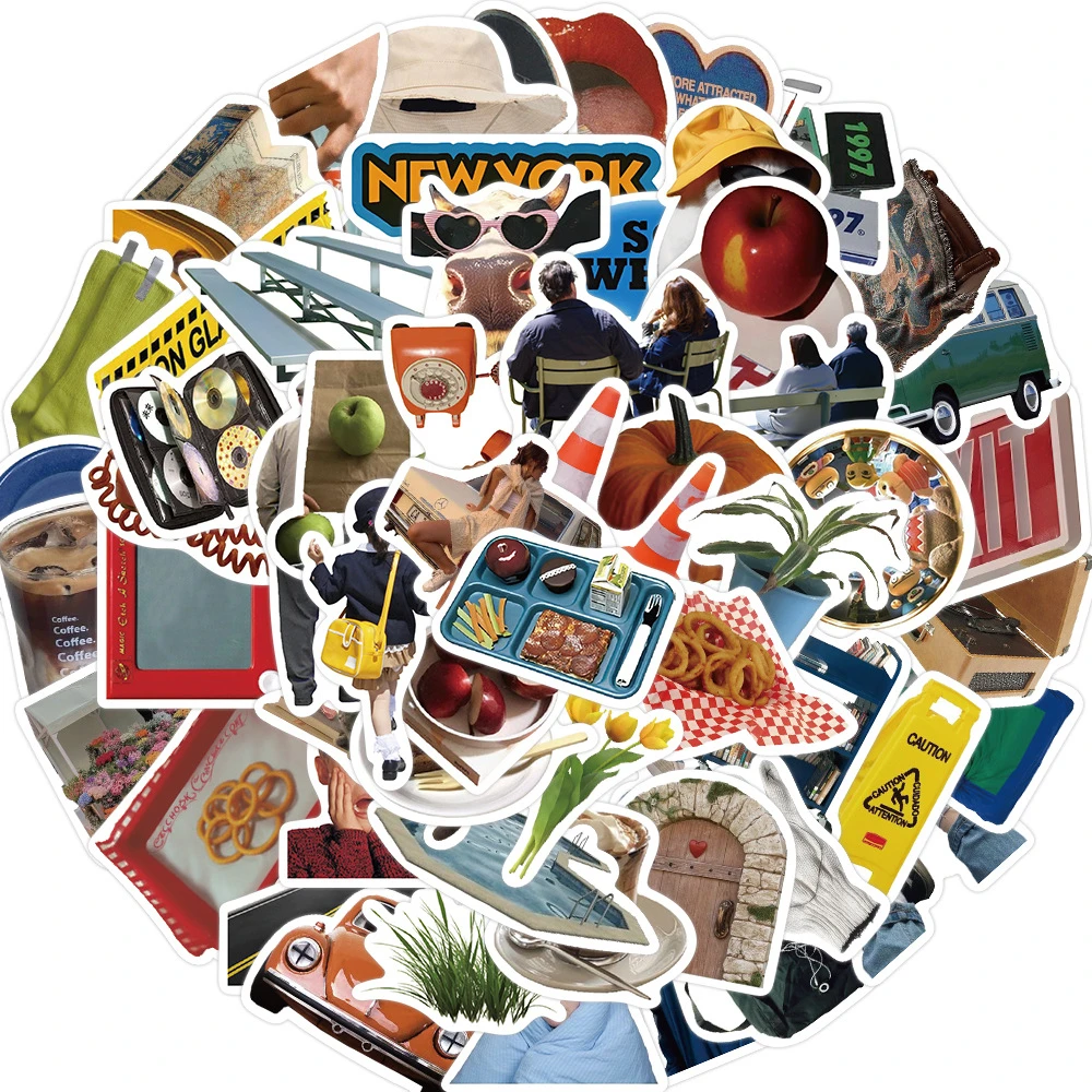 63PCS European INS Style Graffiti Stickers For Luggage Phone Case Laptop Notebook Decals Kids Gift