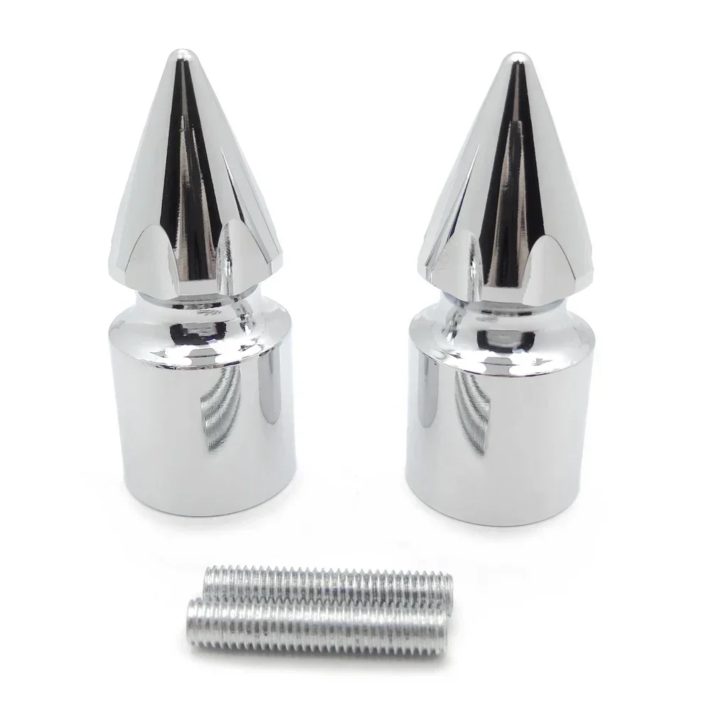 Motorcycle Ultimate Chrome Spike Bar Ends for Kawasaki Ninja 650/600/ZX600/ZX6/636/ZZR600/ZX6R/ZX6RR 1987-2014 2006-2014