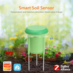 IP66 Waterproof Smart Tuya Zigbee Soil Temperature and Humidity Detector IP66 Waterproof Garden Potted Soil Monitoring Sensor