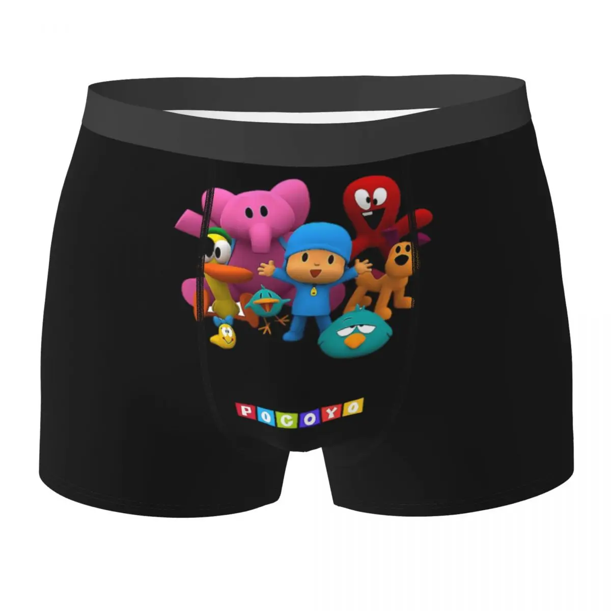 Boxer Underpants Shorts Happy Birthday Boy-Girl-Pocoyo! Panties Men Breathable Underwear for Homme Man Boyfriend Gift