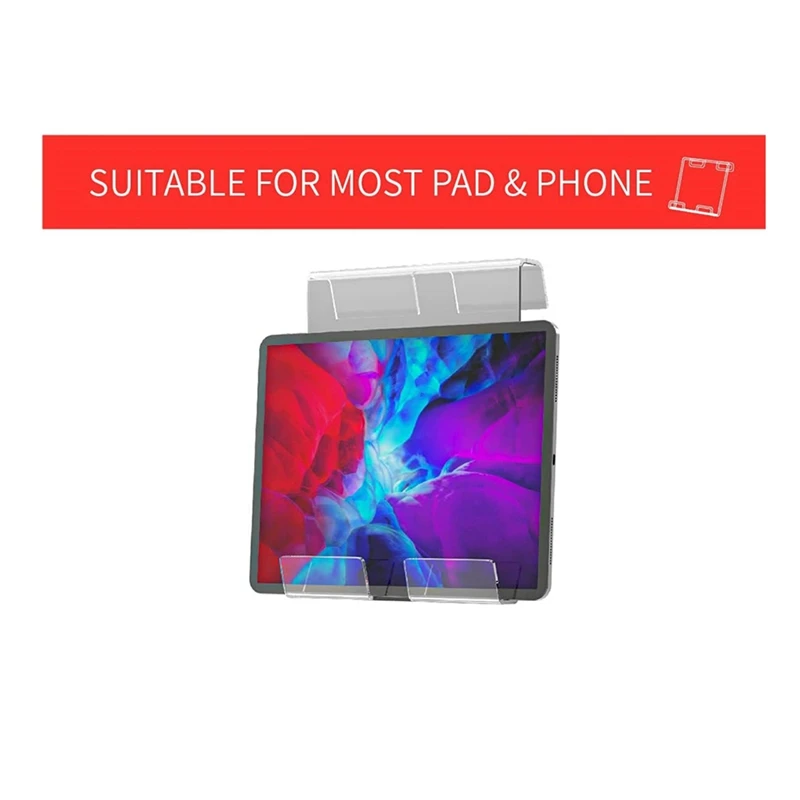 Acrylic Treadmill Book Holder Magazine Rack EReader Treadmill Book Holder Reading Rack Portable Tablet Display Stand-A23R
