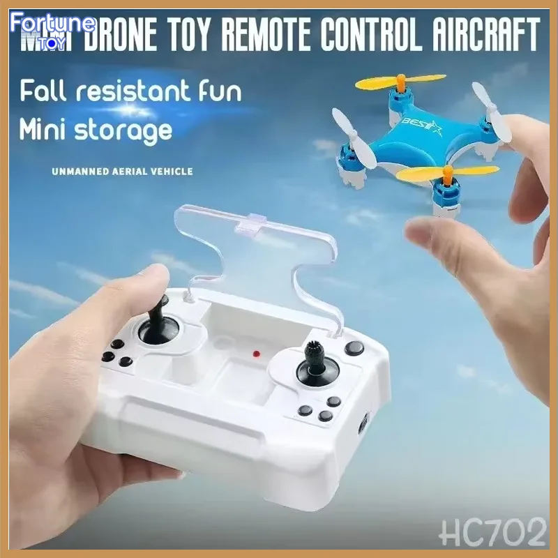 Drone Mini Remote Control Aircraft Hc702 New Gifts Toy Micro Aircraft Fixed Height Quadcopter Break-resistant Toy Airplane