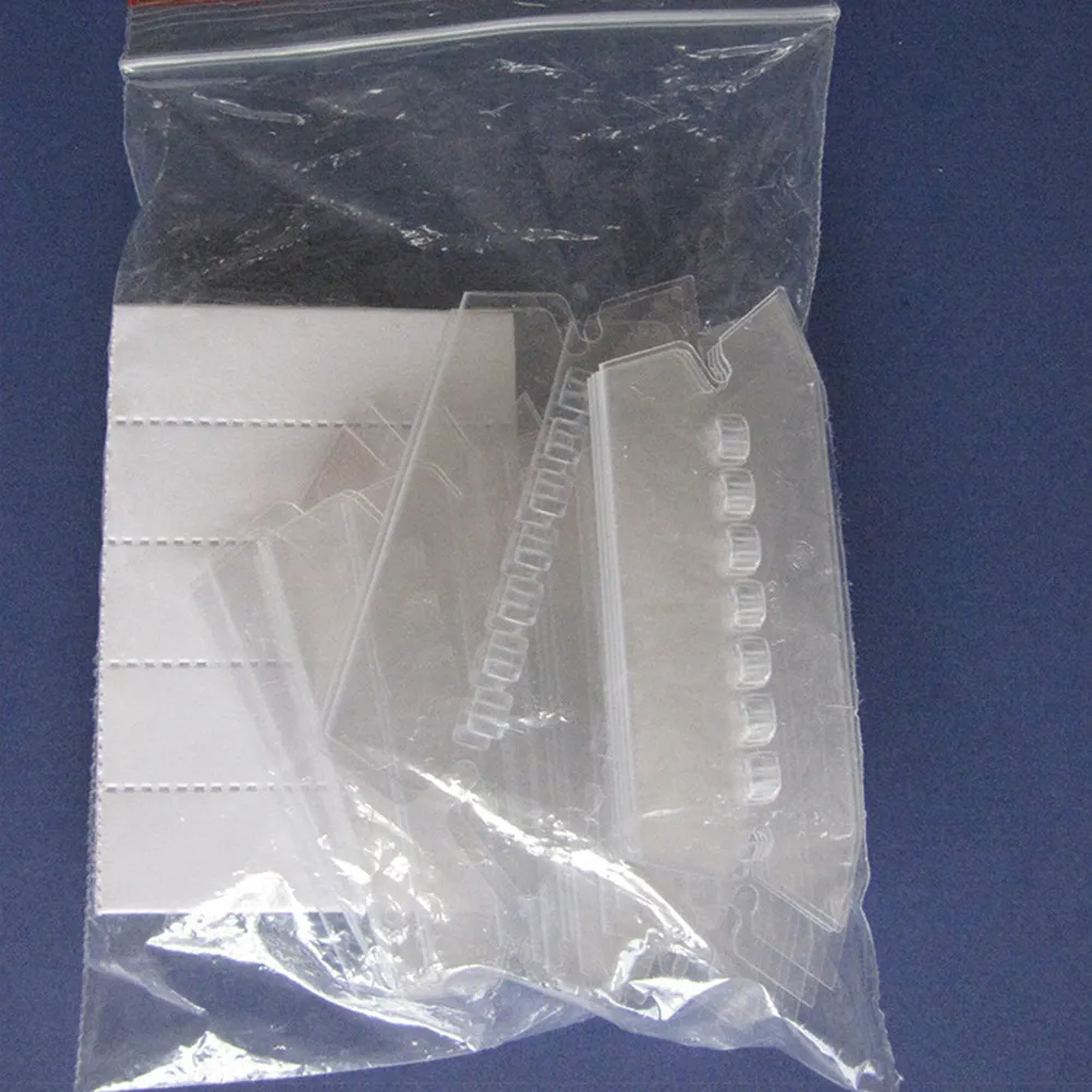 

120Pcs Premium Clear Plastic Folder Tabs for Hanging Files Quick Find File Labels Reusable Folder Tags Office School Efficiency