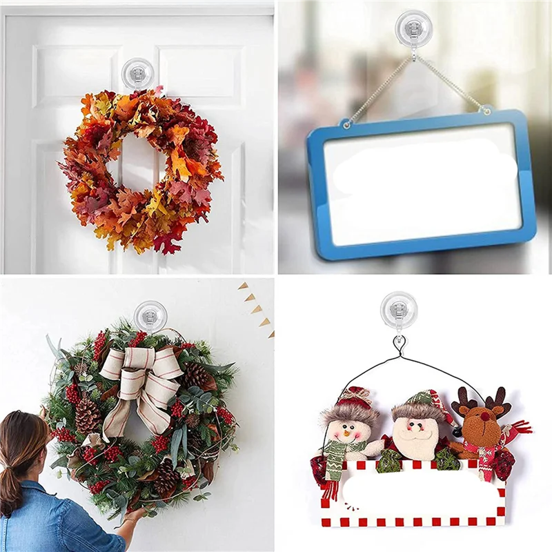 

ABWR-8X Большой прозрачный многоразовый сверхмощный вакуумный крючок на присоске