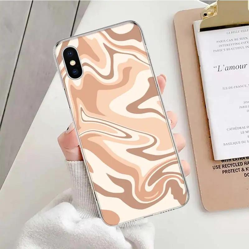 Purple Heart Swirl Soft Phone Case For IPhone 11 13 16 Pro MAX 15 + 14 Plus 12 Mini X XS Apple 8 7 SE Fundas Coque 11 12 13 14 P