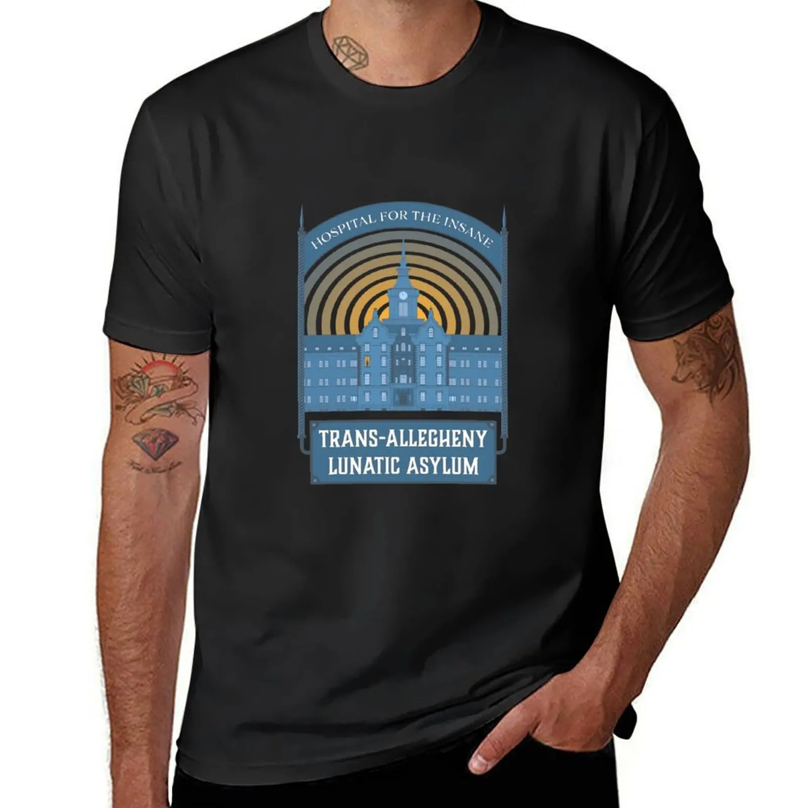 Trans-Allegheny Lunatic Asylum Tourist T-Shirt anime clothes summer top mens cotton t shirts