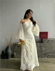 Customized Tulle Grace Ankle Length Strapless Vestidos Para Bodas Mujer Invitada Evening Dresses Vestidos Elegantes Para Mujer