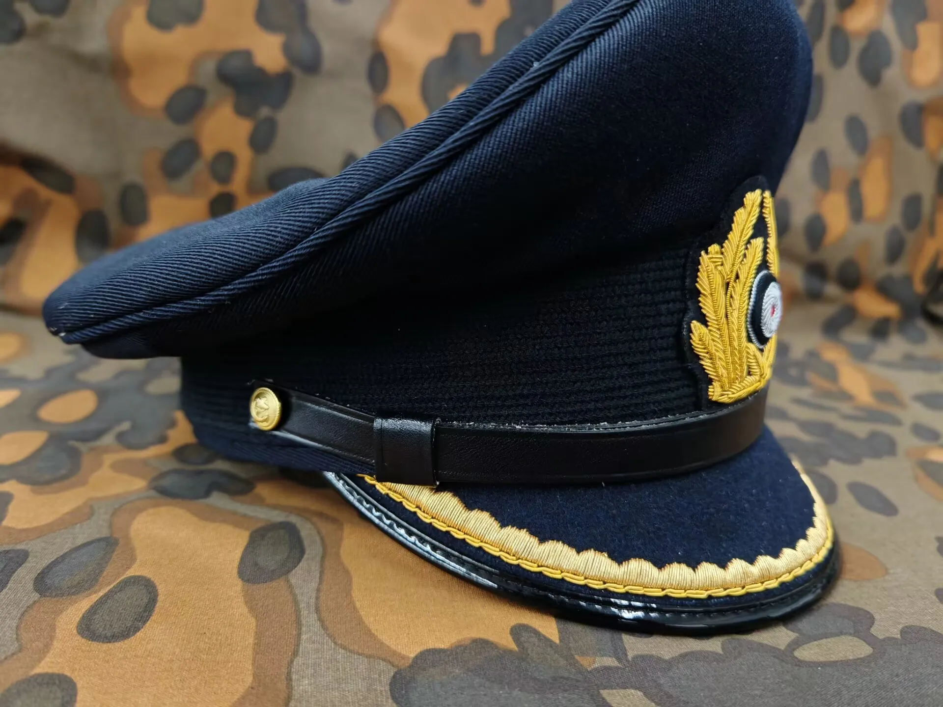 E.M.D  .WW2 Navy Gabardine Fabric  Naval Service Cap
