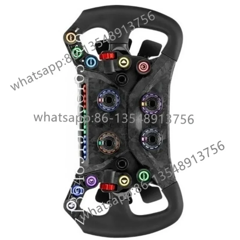 Racing emulator game steering wheel dual clutch direct drive panel