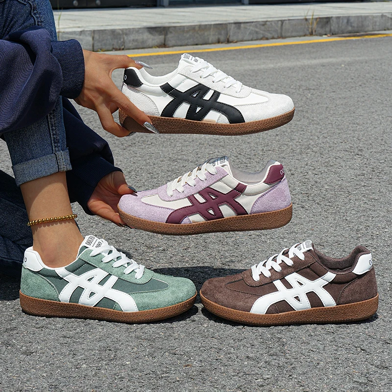 Zapatillas de Deporte Alemanas, Superficie Suave, Zapatos Casuales Versátiles para Mujer, Horma Ancha, Zapatos Estilo Forrest Gump