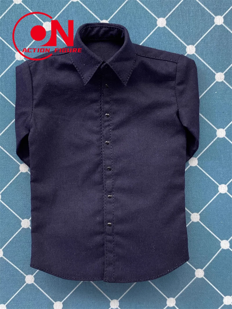 TOPO STUDIO TP011 1/6 Masculino Camisa de Cor Sólida Preto Branco Cinza Camisa Roupas Modelo Fit 12 ''Soldado Figura de Ação Corpo