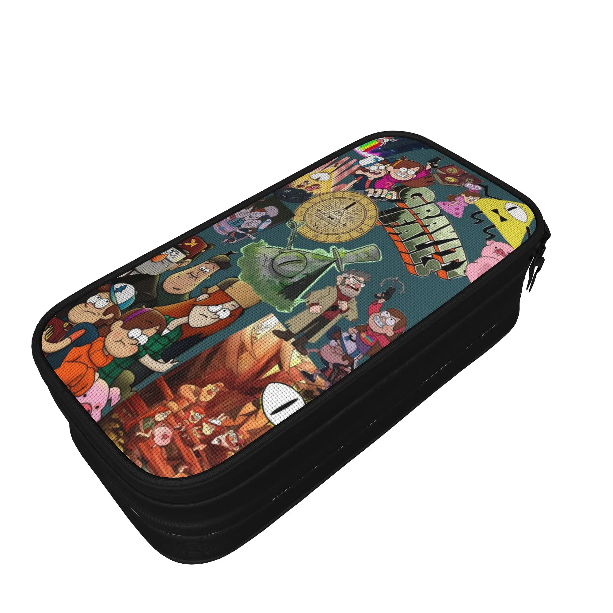 G-Gravity Falls Accessories Pencil Case Large-capacity Office Accessories  Pen Case Birthday Gift