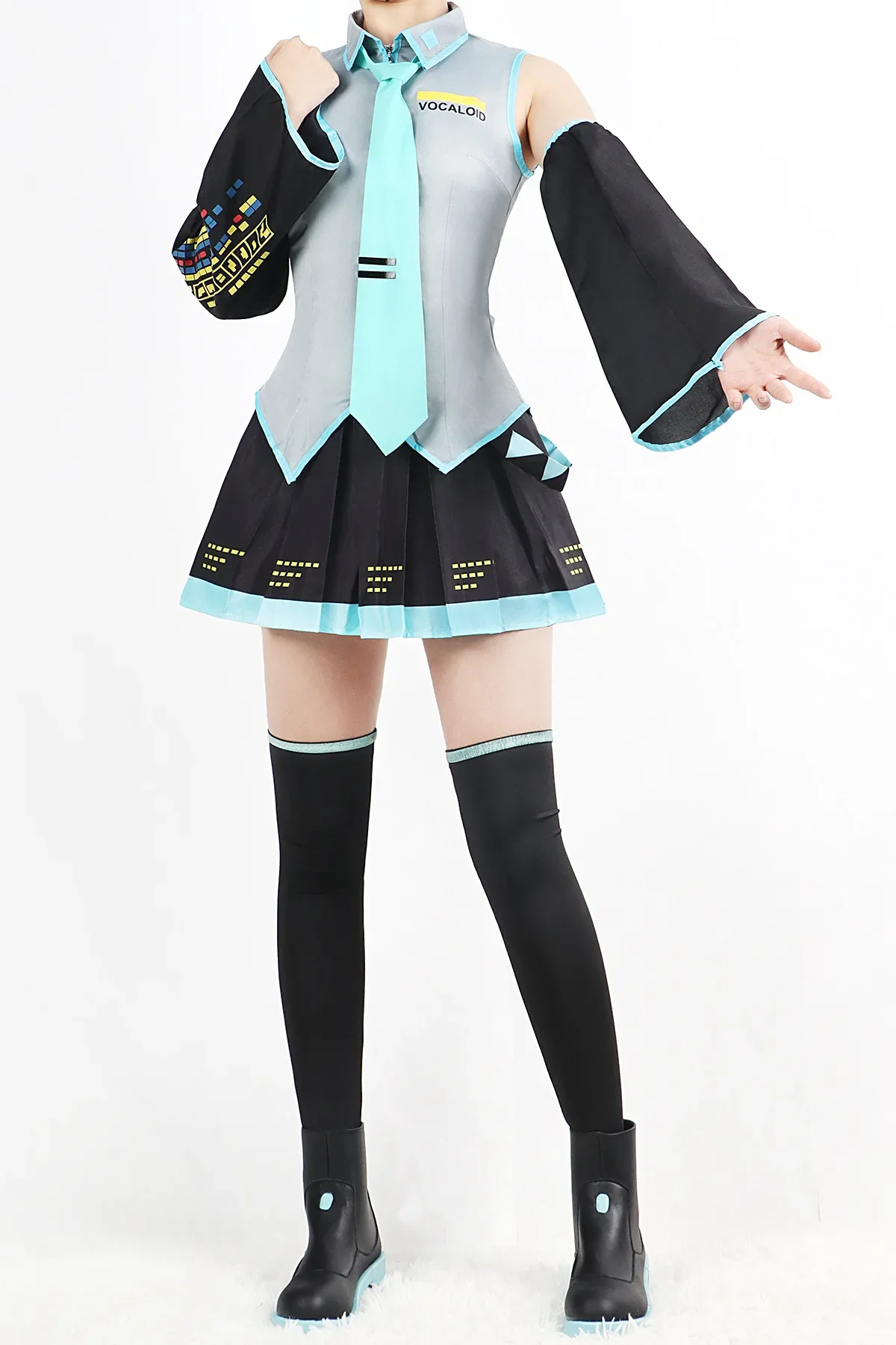 Anime Character Performance Clothes Hatsune Miku MIKU Anime Clothes Cosplay Clothes JK Skirt Same Suit Wig Accessories Halloween