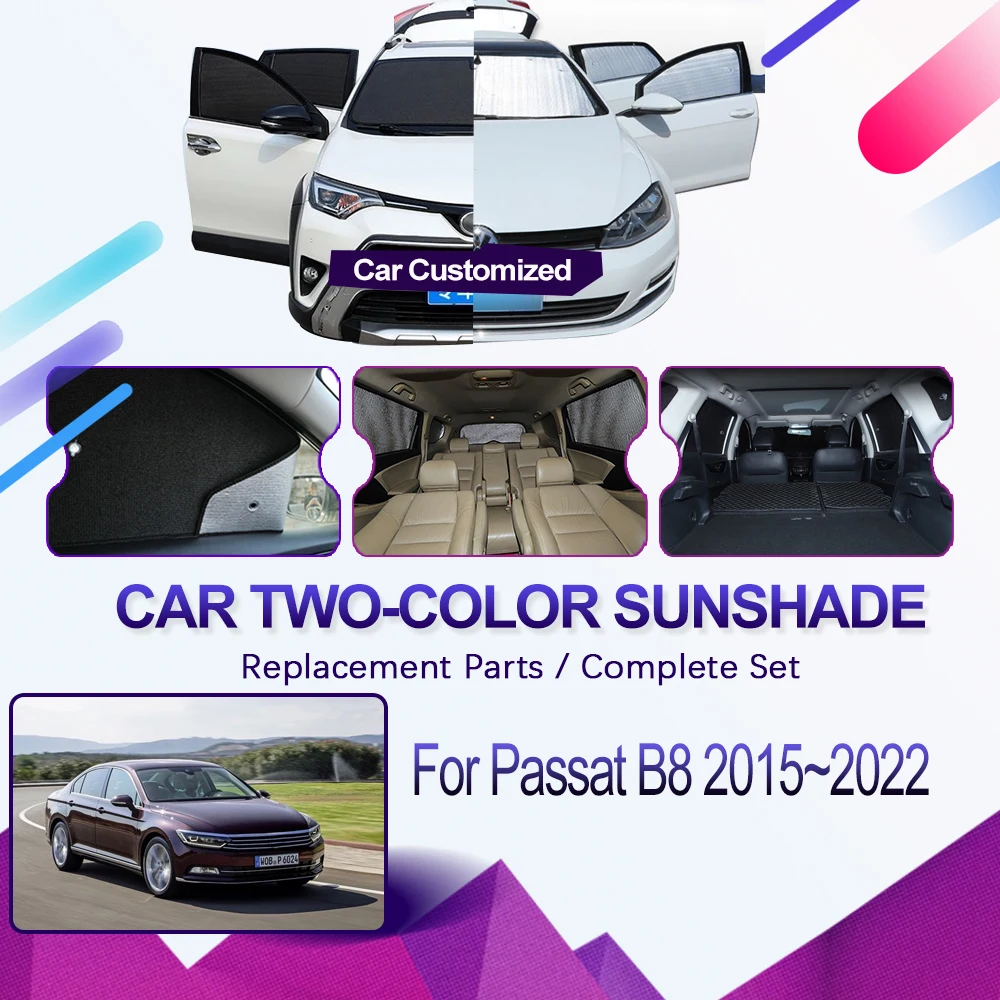 

For Volkswagen VW Passat B8 GT 2015~2022 Car Sunshade Cover Sunscreen Window Coverage Visor Sunshade Pad Shades AUTO Accessories