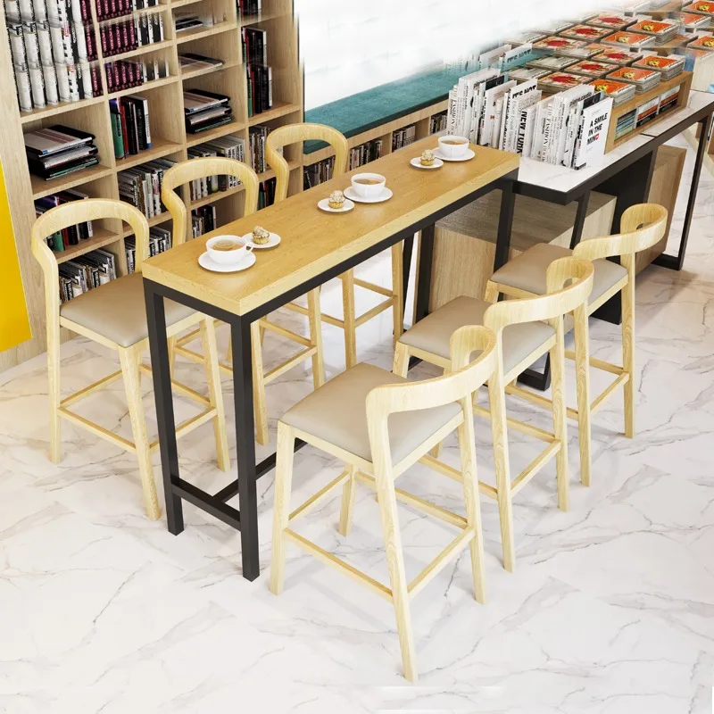 

Wine Backrest Milk Tea Dessert Shop Bar Stool