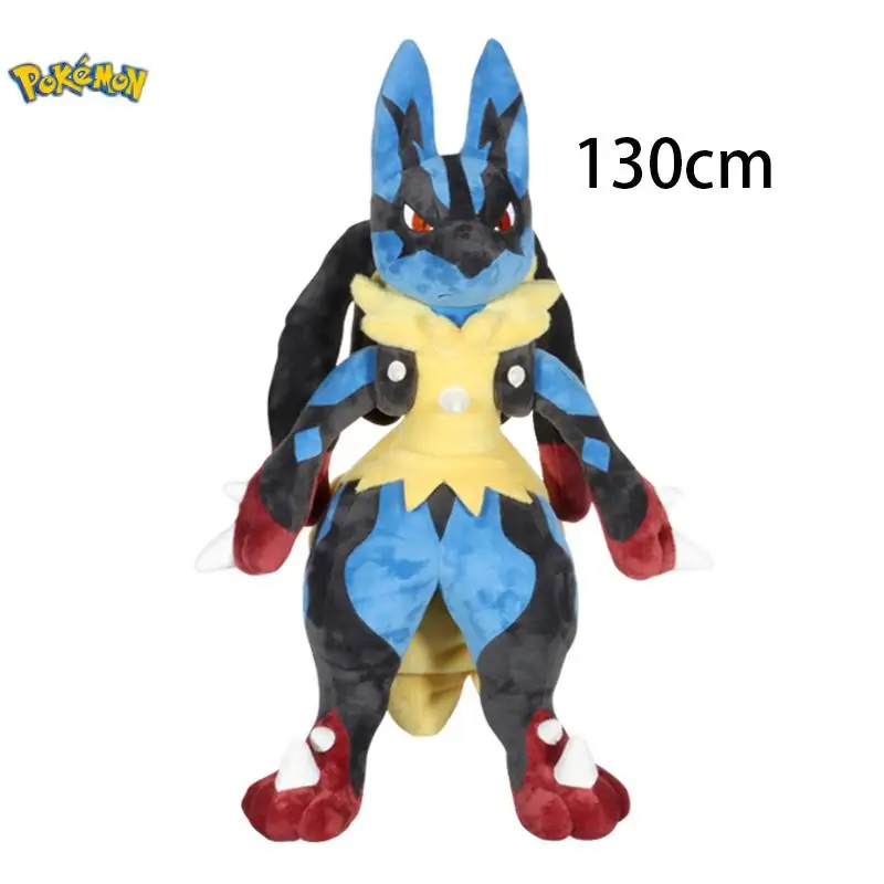 

Pokemon 130Cm Mega Lucario Large Size Plush Doll Pillow Adult Children Birthday Gift Plush Toy