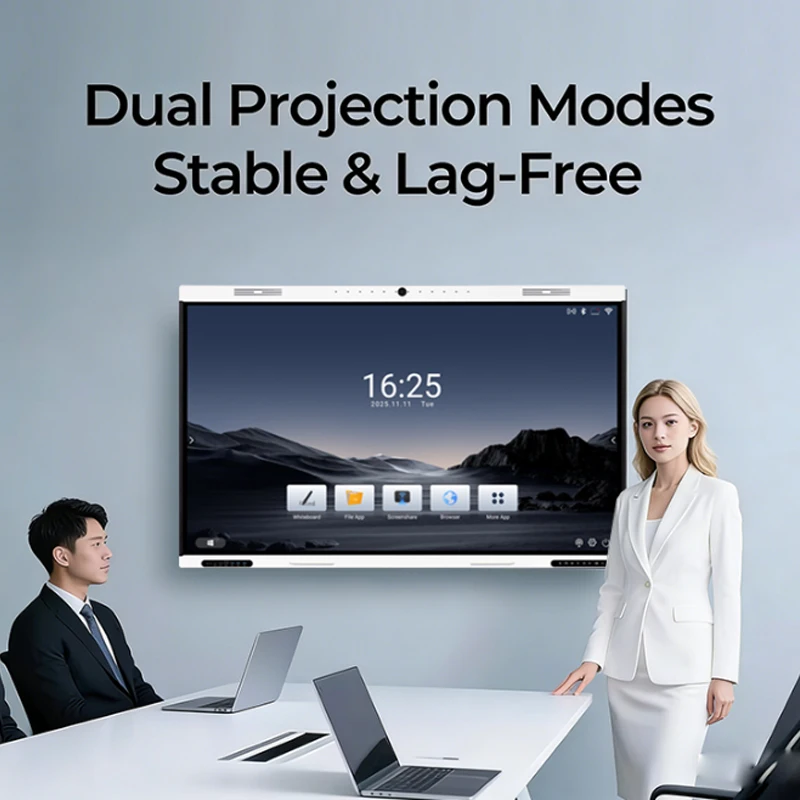 100 Inch 4K Touch Multi Touch Interactive Flat Panel Smart Collaboration Whiteboard For Office Meeting Classroom Teaching