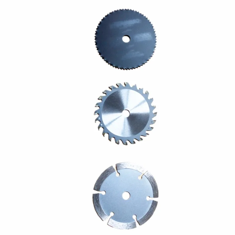 1set 3 in 1 TCT Circular Sawing Blade 85mm 24T Diamond Cutting Disc HSS Cut-off Saw Blades