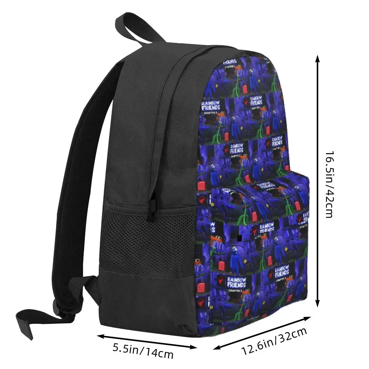 Rainbow Friends Backpack Daypack Large Capacity Children BookBag School Bag Shoulder Bags for Men Women