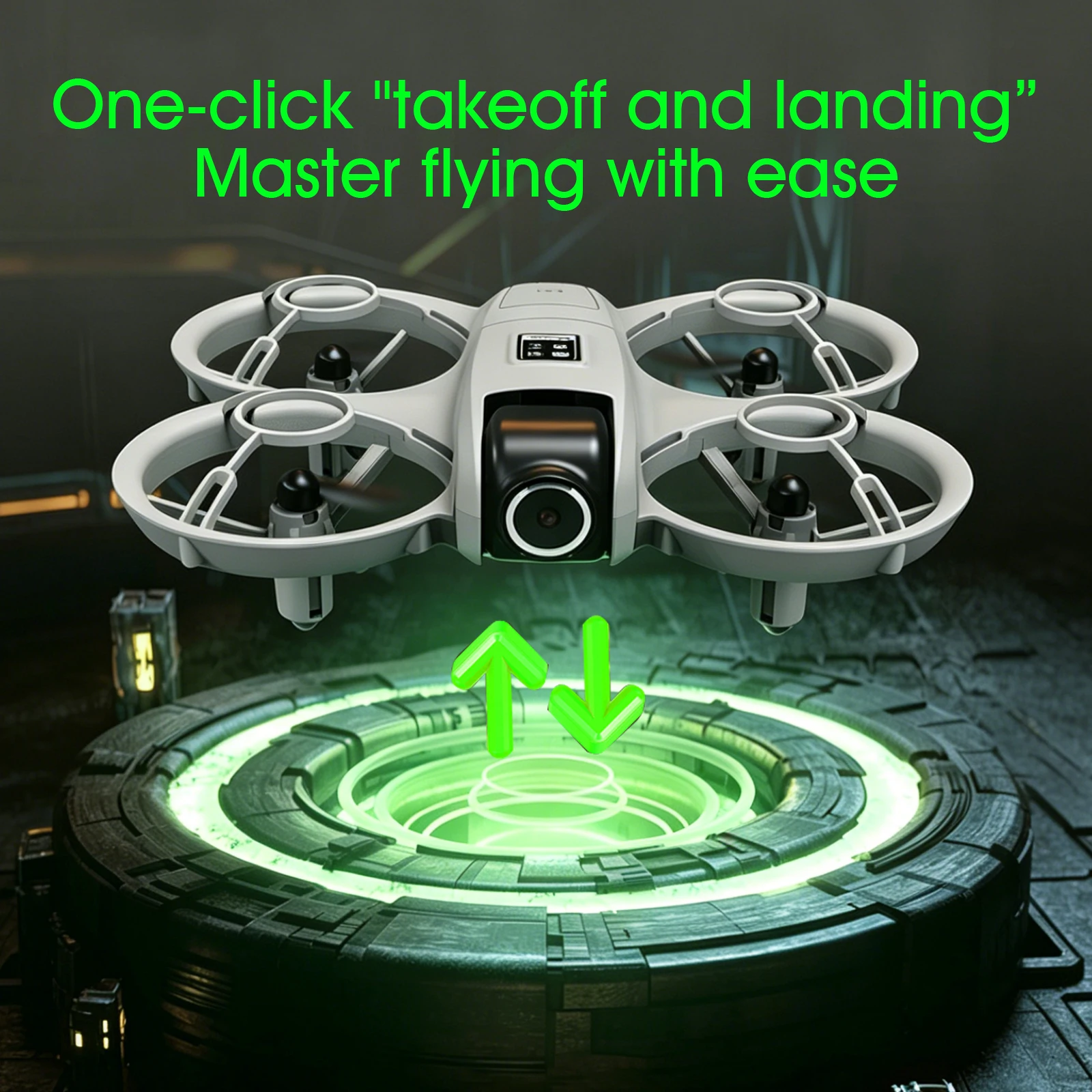 Mini Drone That Is Easy for Beginners/Effectively Protecting the Propeller/VR Suite Combination/Real-Time Control/Multiple Remote Control Methods/360° Roll Aeria/Photography/Optical Flow Hovers view 7