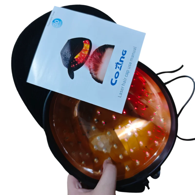Professional Grade Laser Hair Cap 650nm Red Light Therapy for Thicker Hair