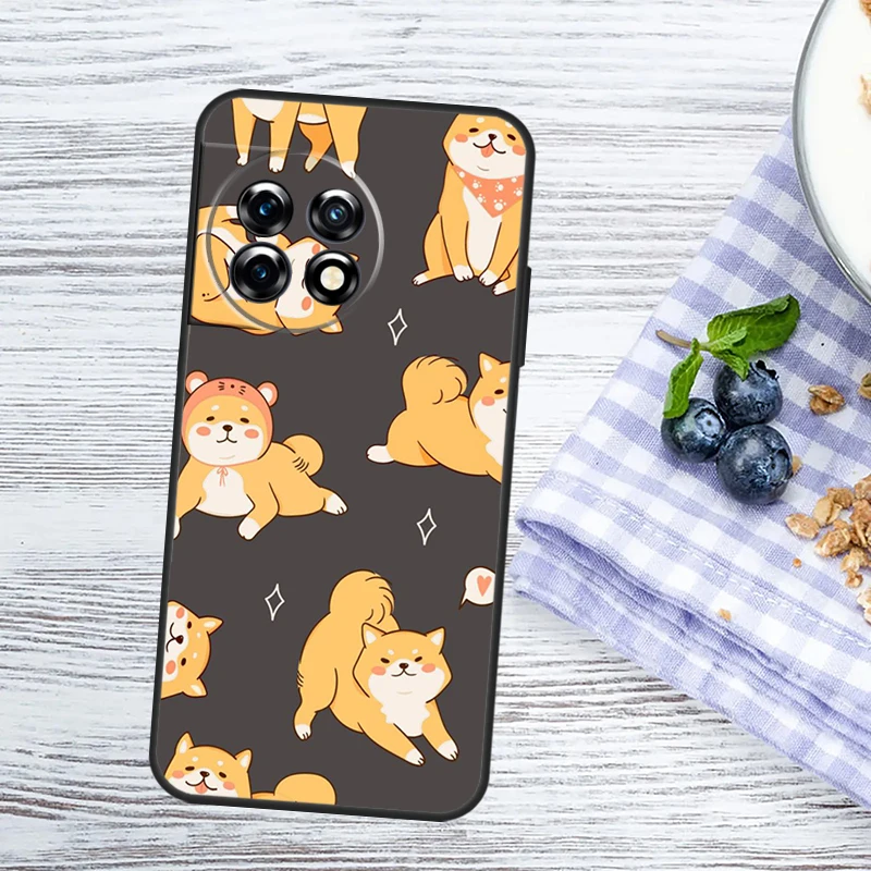 Animal Shiba Inu For OnePlus 9 10 Pro 11 12 8T 9RT 10T 10R 12R OnePlus Nord 2 2T CE 3 Lite N10 N20 N200 Case