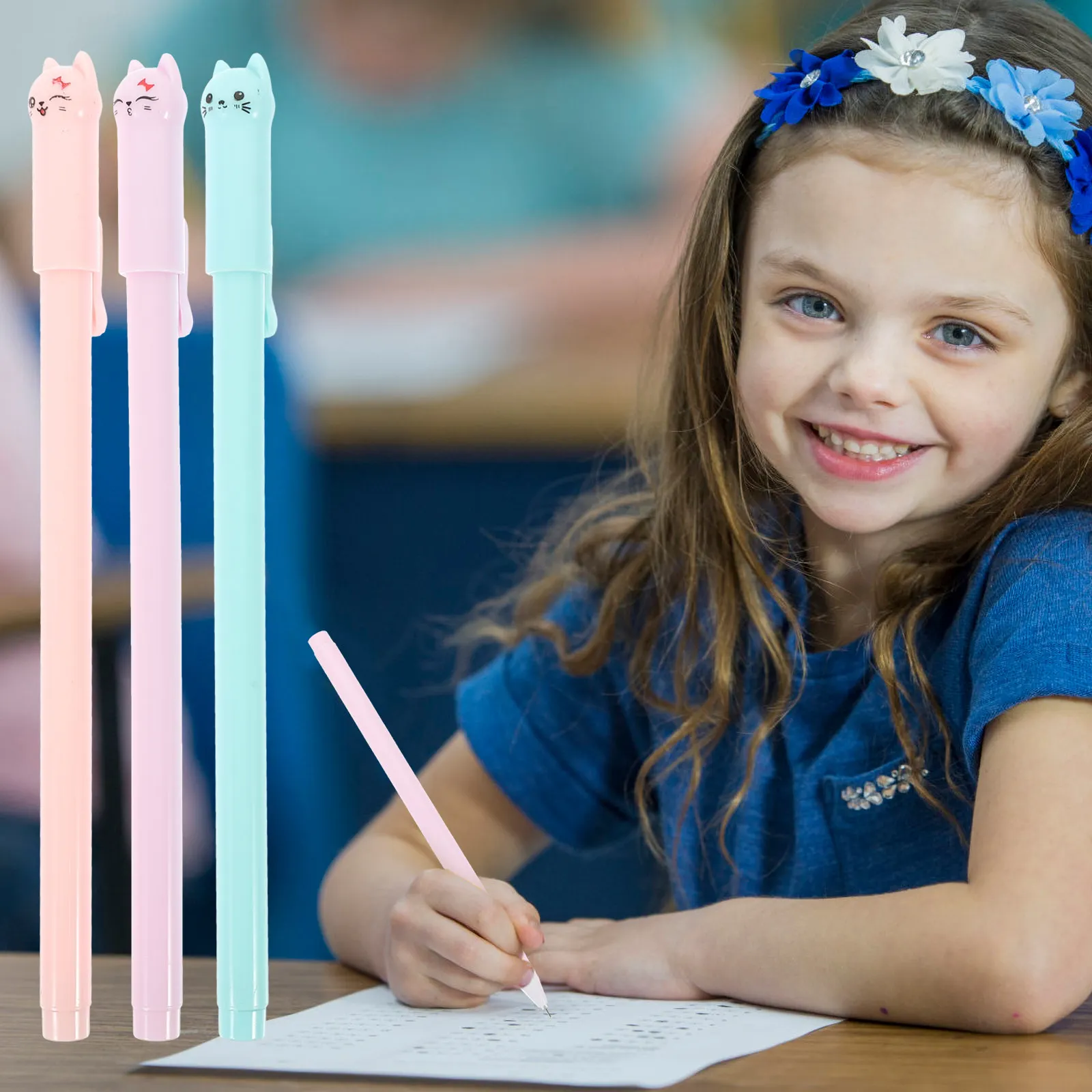 

12Pcs Gel Pen Cute Cartoon Animal Gel Ink Pens Smooth Writing Small Size School Office Student Gift Bulk Pack Things for School