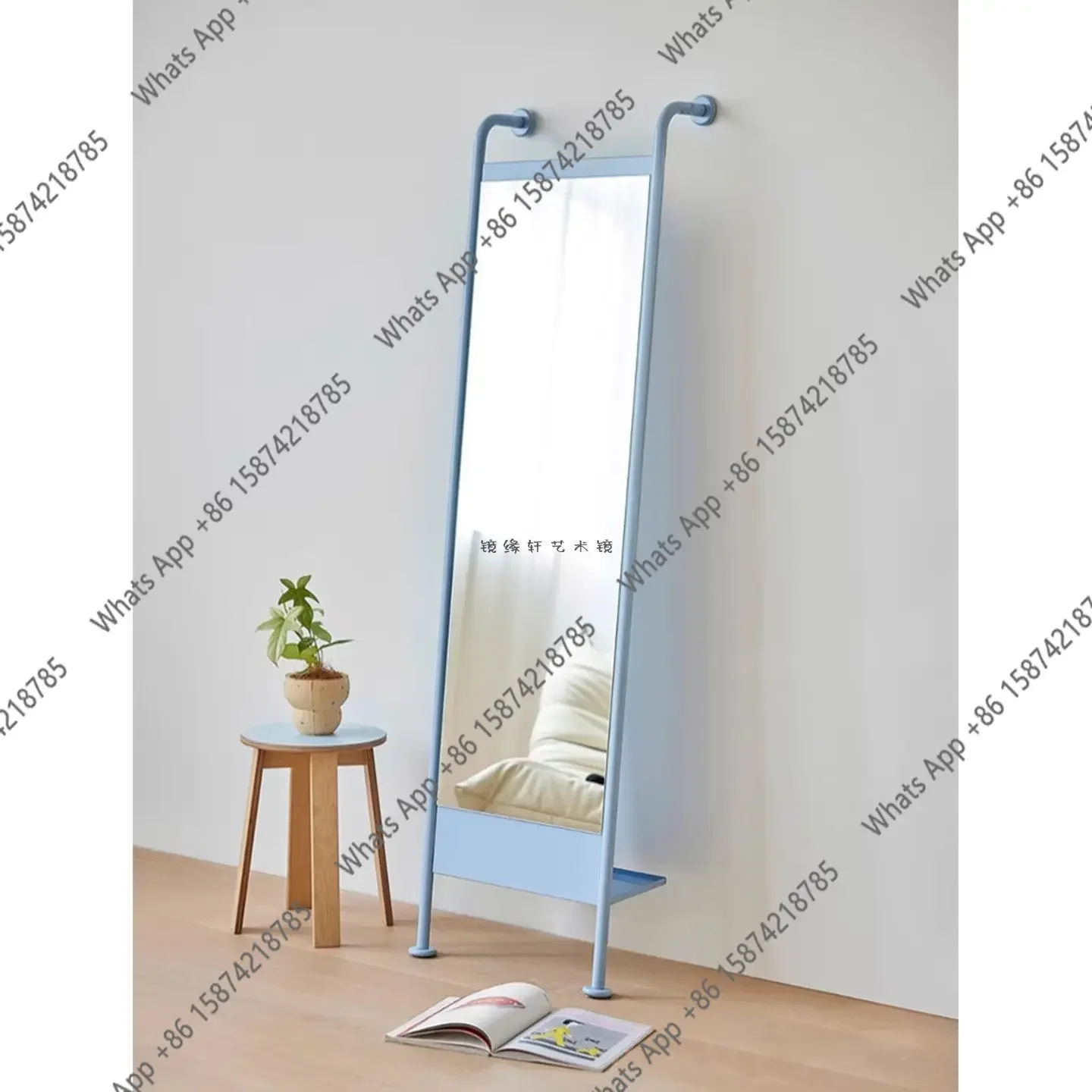 W Fashionable And Versatile Multi-purpose Mirror Bedroom Full-length Mirror With Storage Small Apartment Space-saving Floor Mirr