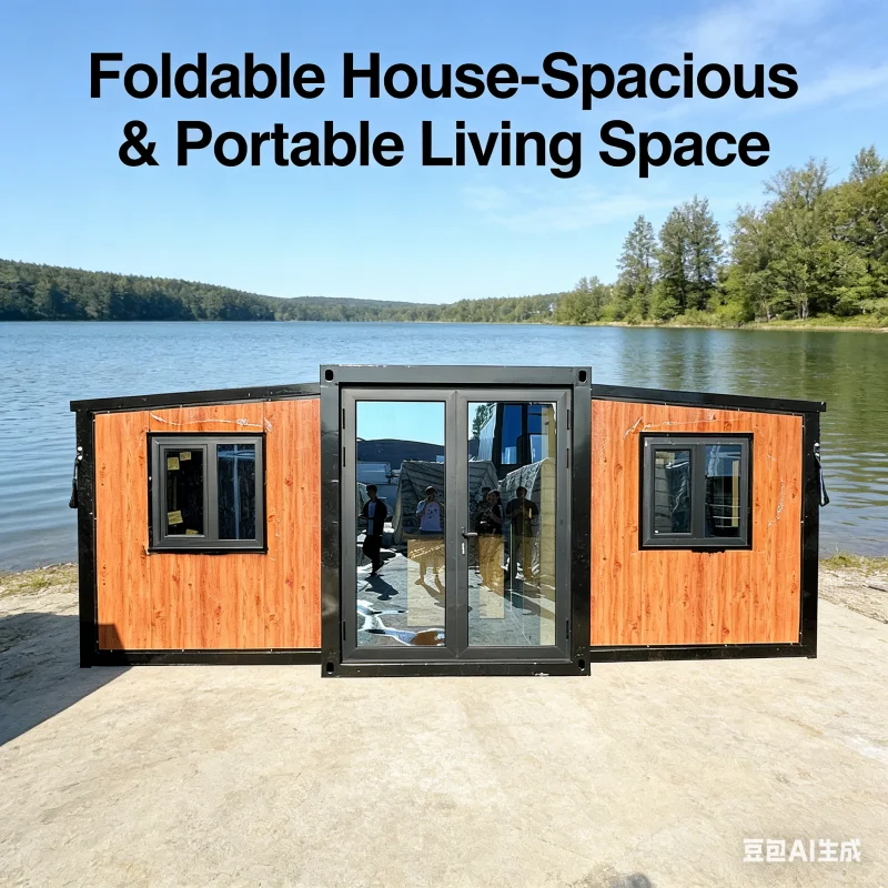 Granny Flat 40Ft 20Ft Prefab Foldable Expandable Container House Sala De Expansion De Doble Ala Prefab Double Wing Expanding