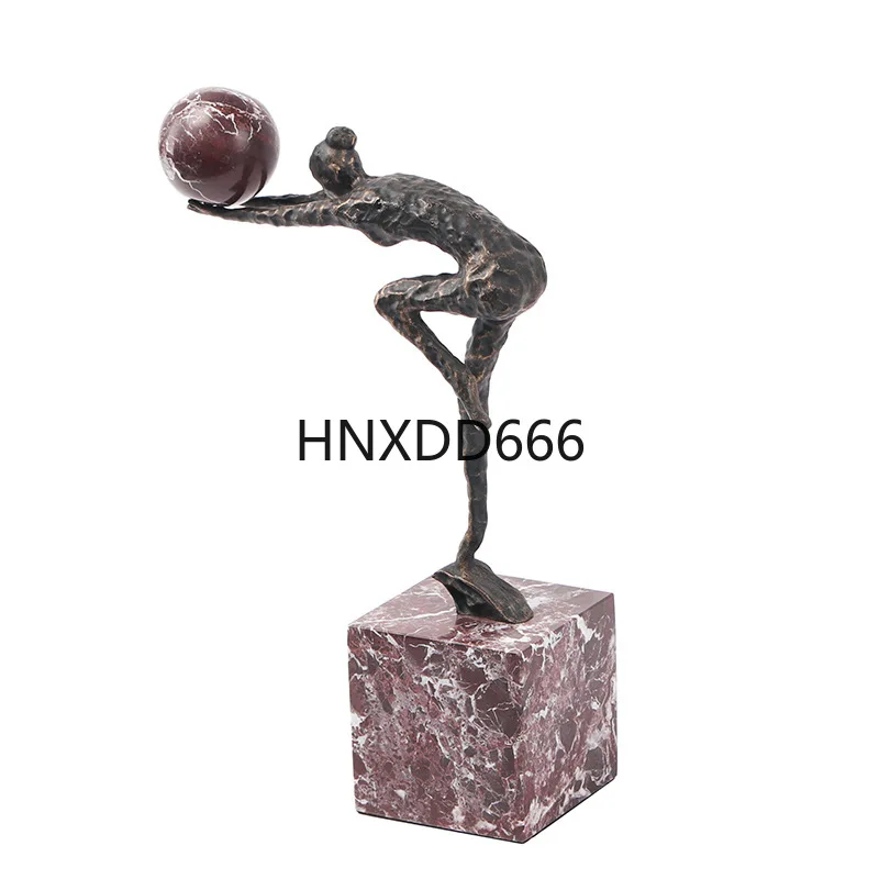 Sports Gymnastics Character Ornament Creative Home Office Study Metal