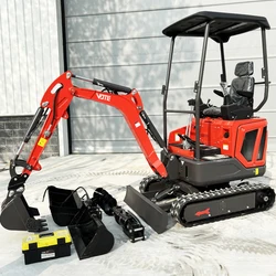 Earth-moving Machinery Mini excavator Construction Mini Crawler Excavator 1.6 Ton  Cheap Small Digger 2 Ton customized