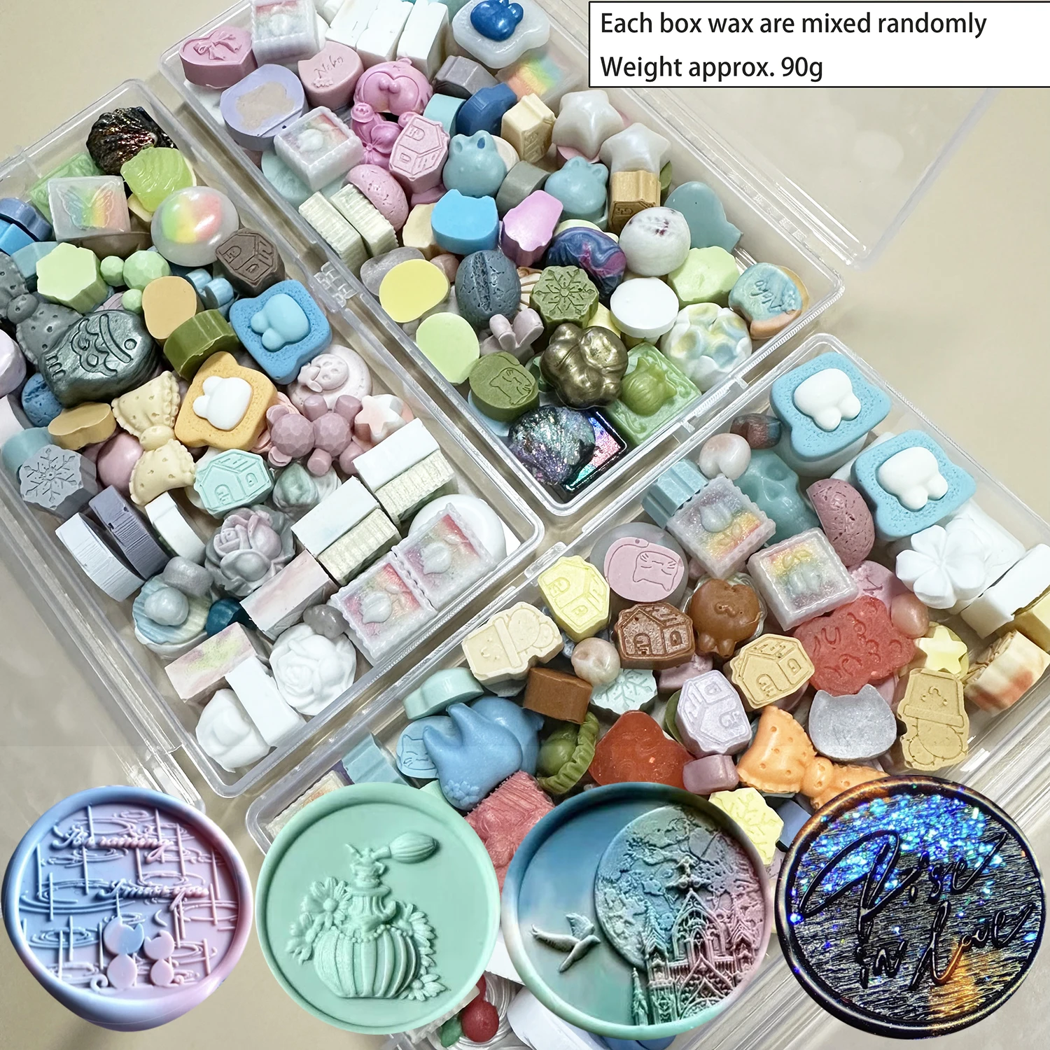 90g lakzegelkralen roze blauw groen geel handgemaakt voor lakzegelstempel