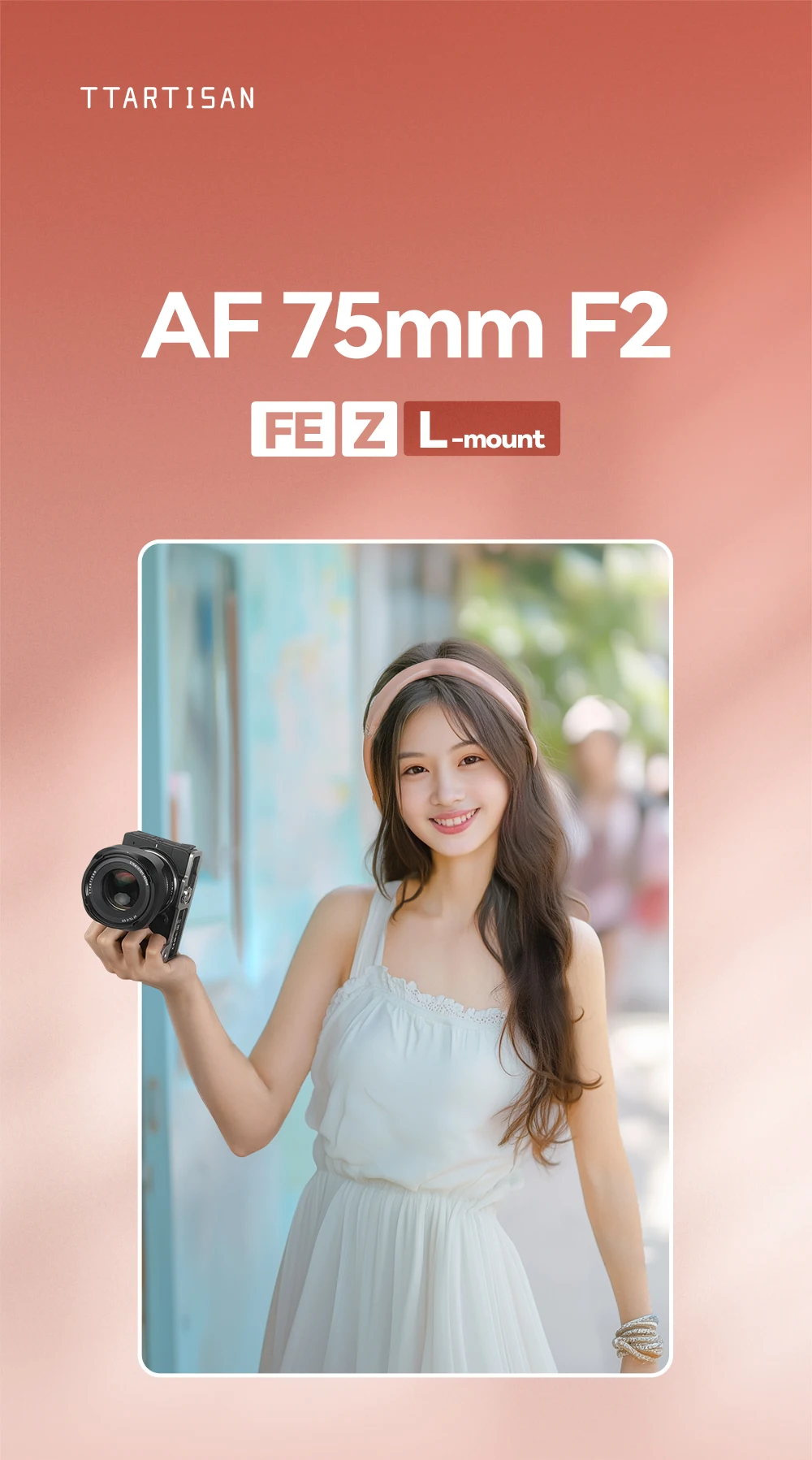 TTArtisan 75 มม.F2 Full กรอบเลนส์มุมกว้าง STM เลนส์กล้องโฟกัสอัตโนมัติสําหรับ Sony E-mount Nikon Z-mount L-mount กล้อง