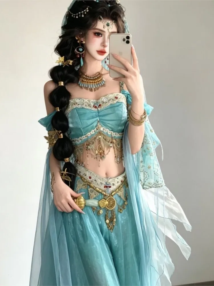 New travel photo shoot Hanfu exotic style Western Regions set dance costumes