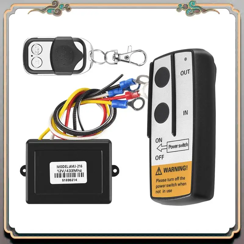 

Надежный-12 В 12 Вольт 50 футов лебедка беспроводной пульт дистанционного управления для грузовика Jeep ATV предупреждение Ramsey