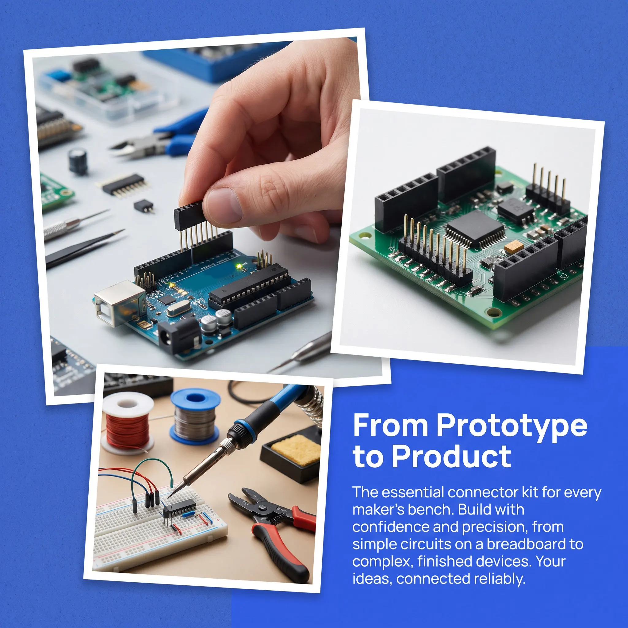 30Pcs Single Row Female Header Connector Strip 2.54mm Pcb Socket Prototype Board Breadboard DIY Electronics Pin Receptacle