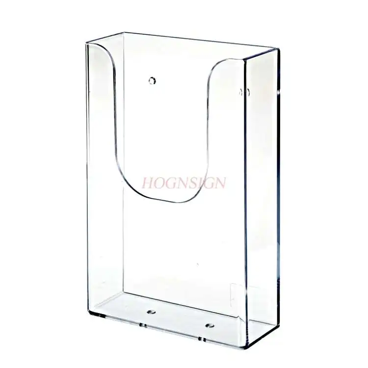 page rack coloring page Wall-mounted A6 single-sheet rack Acrylic display rack Wall-mounted tri-fold page rack