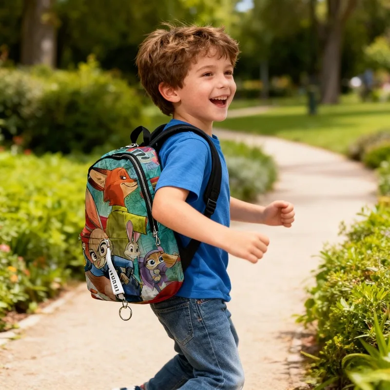 

Популярный рюкзак с аниме-принтом «Зоотопия 2», милый мультяшный рюкзак для мальчиков и девочек, портативный, большой вместимости, подарки