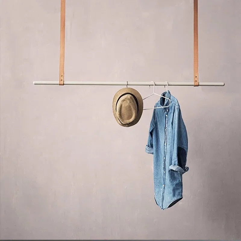 

Mounted Garment Coat Racks Wall Metal Nordic Modern Bedroom Simple Coat Racks Single Living Room Decor