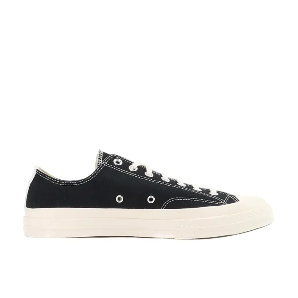 Converse Black 1970s Chuck Taylor All Star X CDG Men's and Women's Low Top Board Shoes Comfortable and Wearable Canvas Shoes