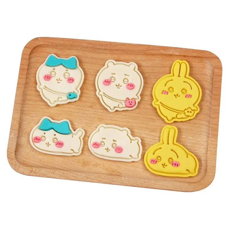 Anime Cartoon Kawaii Chiikawa Biscuit Mould Not Resistant To High Temperature Cold Water Cleaning Plastic Push Type Beautiful