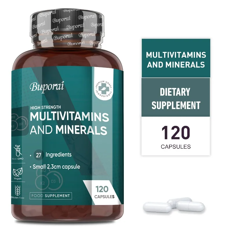 Multivitamins and Minerals Supplements -Provide Nutrients,Promote Red Blood Cell Production,Relieve Fatigue,Maintain Bone Health