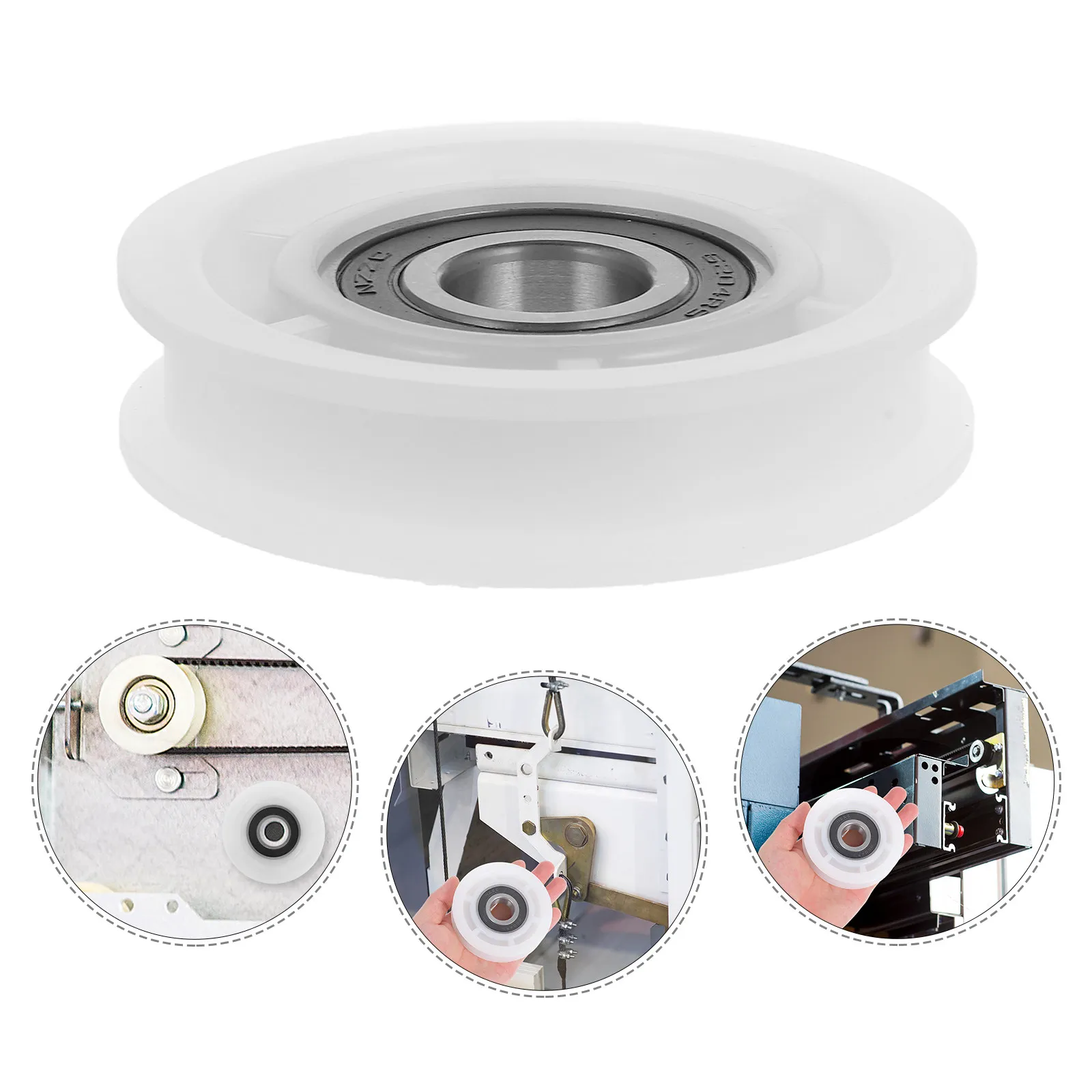 Elevator Door Pulley Single Groove Steel Wheel Ball Bearings Heavy Duty Precision Load Bearing Sliding Door Replacement Pulley