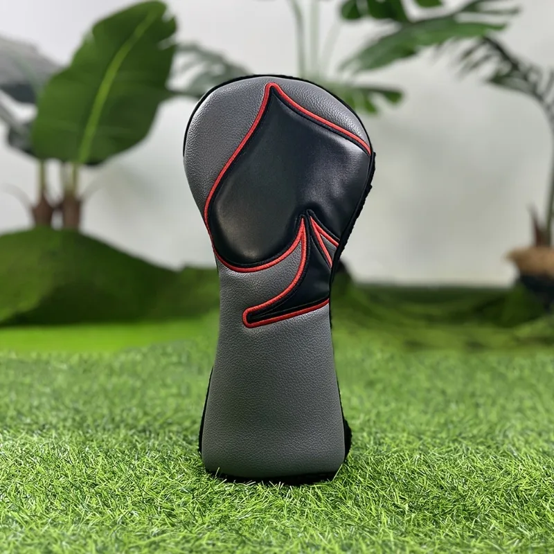 ฝาครอบป้องกันไม้กอล์ฟสไตล์โป๊กเกอร์ ทำจากวัสดุกันฝุ่นและทนทาน ด้านในนุ่ม ฝาครอบหัวกอล์ฟกันรอยขีดข่วน