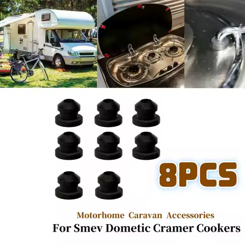 8Pcs Pan Hob Support Grommet Sleeve Rubber Seal Camper Motorhome Caravan Kitchen Accessories 44990000122 For Smev Dometic