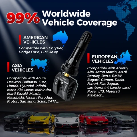 Датчик давления в шинах LAUNCH RF 433/315 МГц TPMS Mx-Sensor, инструмент для диагностики и ремонта шин, автомобильный аксессуар, программатор X431 TSGUN
