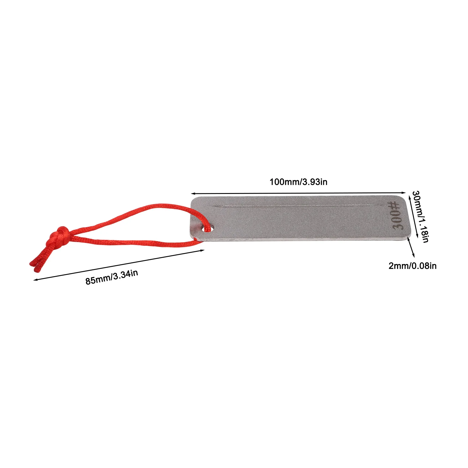 Compact Outdoor Sharpening Tool Fishhook File with 300/400 Grits Perfectly Designed for All Your Fishing Needs