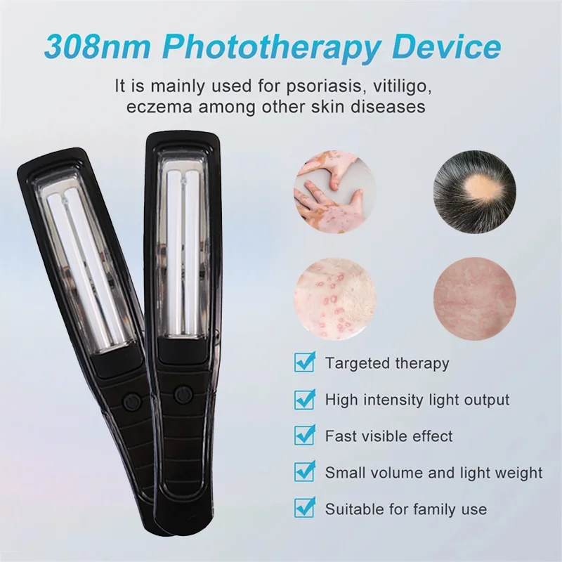 311NM UVB Phototherapy Lamp Device for Vitiligo Treatment UV NarrowBand Ultraviolet Light Therapy Psoriasis Spots Eczema