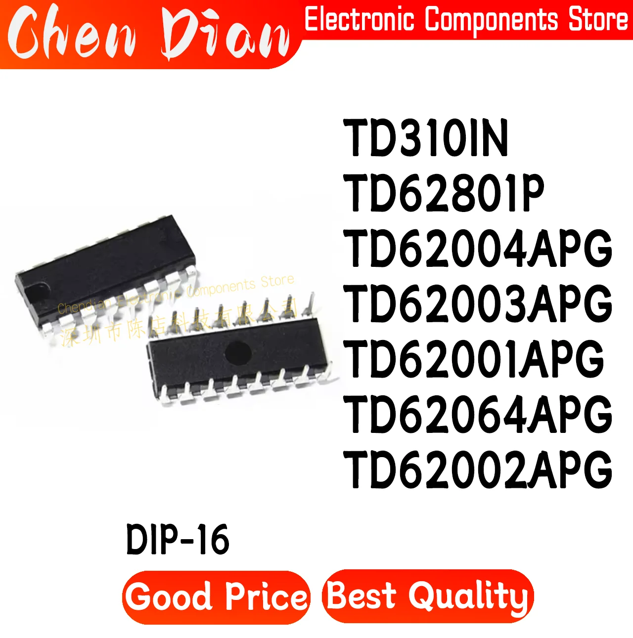 TD310IN TD62801P TD62004APG TD62003APG TD62001APG TD62064APG TD62002APG N 62001 62002 62003APG 62004AP 62064P 62801PG DIP-16 New