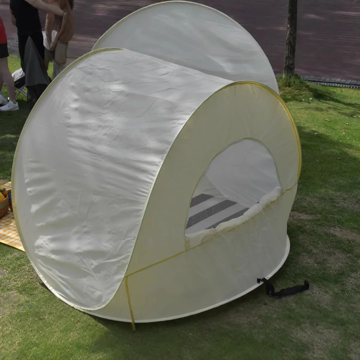 Reutilizável ao ar livre portátil acampamento um clique aberto 3-4 pessoas tenda grande espaço guarda-sol praia sol abrigo tenda jardim praia tenda